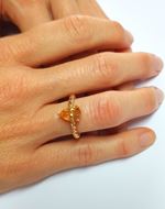 Foto de Anillo Ullal Granate Hessonita pera 2,53CT