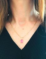 Foto de Gargantilla Talaia turmalina rosa oval 1,29CT