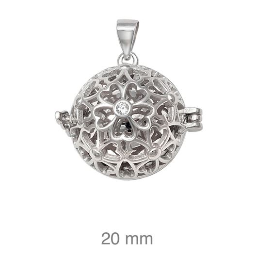 Foto de Colgante de plata llamador de ángeles