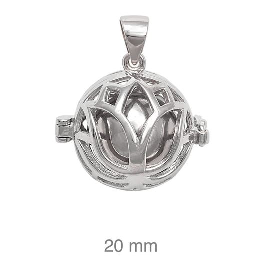 Foto de Colgante de plata llamador de ángeles 