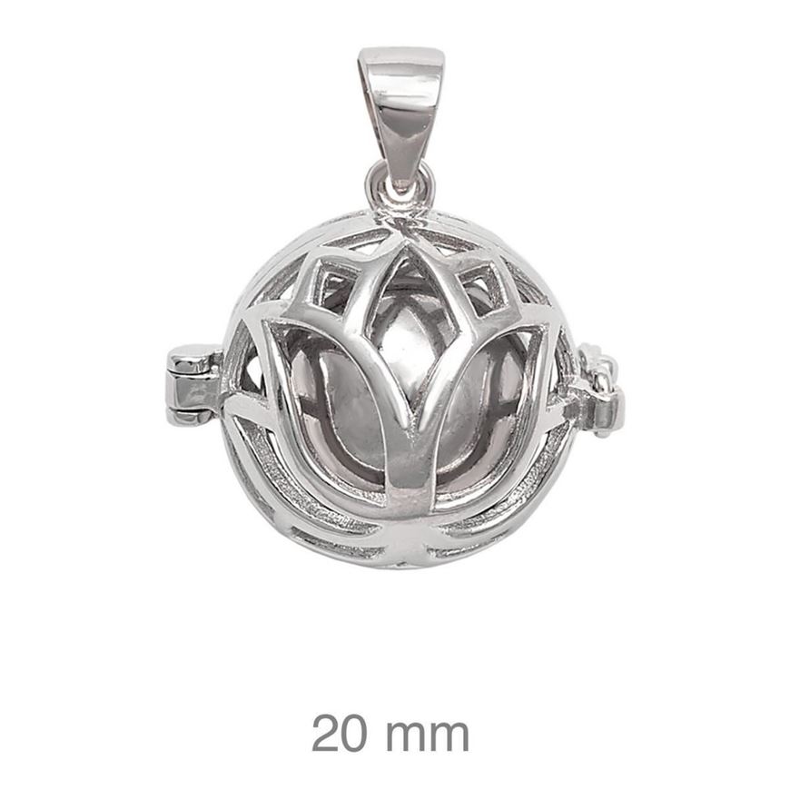 Foto de Colgante de plata llamador de ángeles 