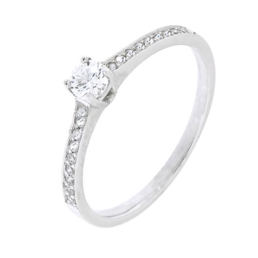Picture of Anillo de diamantes en oro blanco de 18 kilates y 19 diamantes de 0.31 quilates total
