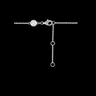 Picture of Pulsera de plata con baño de rodio y lapislázuli