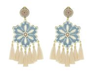 Foto de Pendientes Hibiscus aguamarina