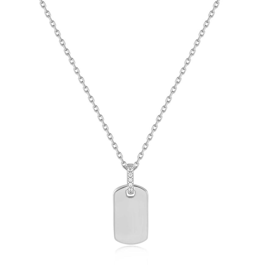 Foto de Gargantilla Glam placa en plata