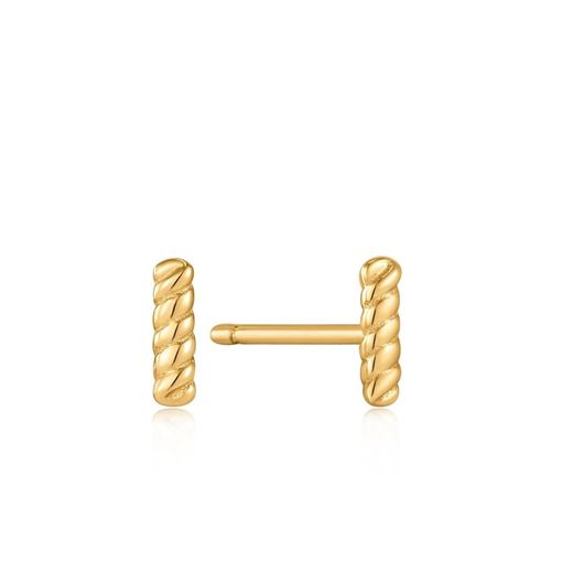 Picture of Pendientes barrita en plata baño oro