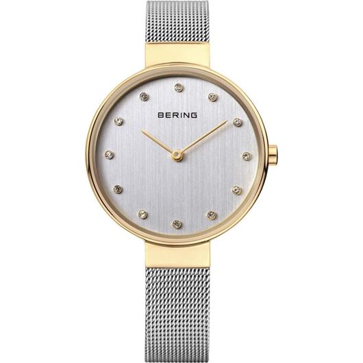 Foto de Reloj Bering mujer clásico malla fina bicolor 34mm