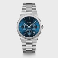 Foto de Reloj de hombre Vigoureux Chrono acero y azul