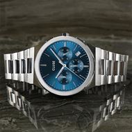 Foto de Reloj de hombre Vigoureux Chrono acero y azul