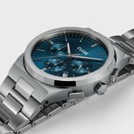 Foto de Reloj de hombre Vigoureux Chrono acero y azul