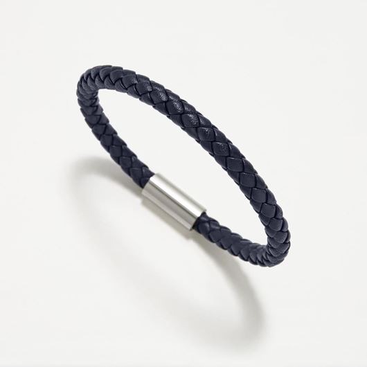 Foto de Pulsera Pertegaz cuero azul marino