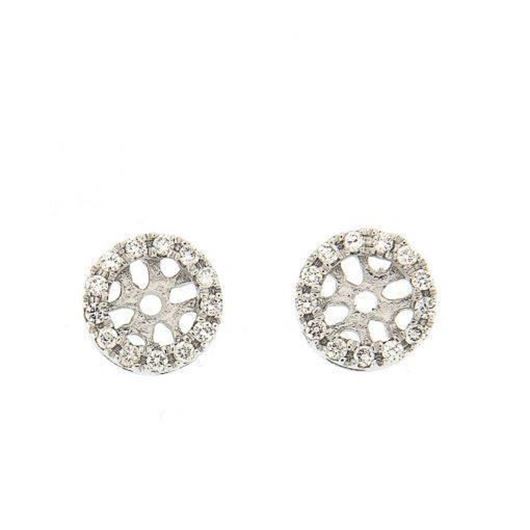 Foto de Pendientes cercos de oro blanco 0,21ct