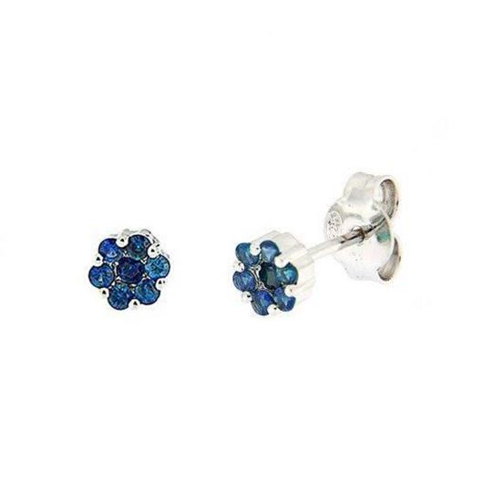 Picture of Pendientes de oro blanco y zafiros 0,52ct