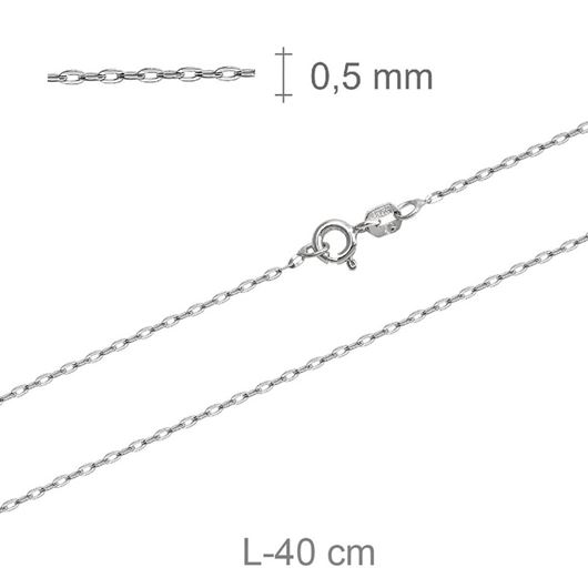 Foto de Cadena plata 40cm