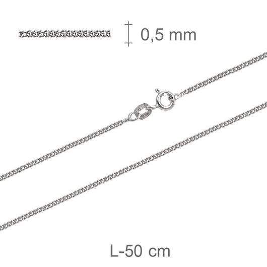 Foto de Cadena de plata 50cm
