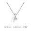 Foto de Collar de plata letra P con circonitas blancas