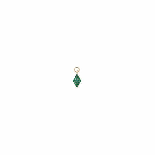 Picture of Charm rombo de circonitas verdes · Miscellany Charms 