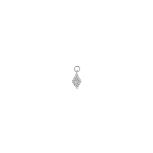 Picture of Charm rombo plata con circonitas blancas · Miscellany Charms