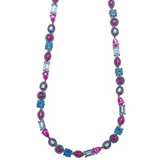Picture of Collar de circonitas multicolor