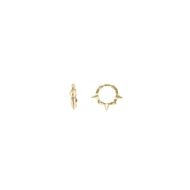 Foto de Pendientes aros dorados con pinchos 8mm
