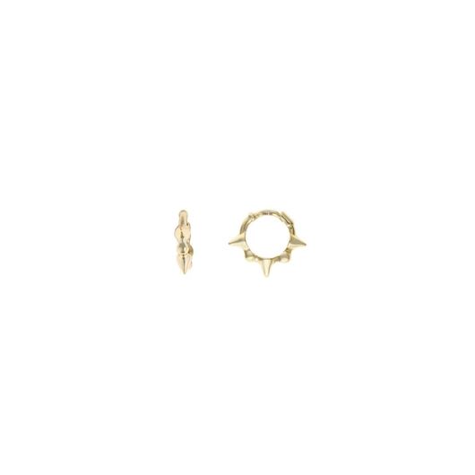 Foto de Pendientes aros dorados con pinchos 8mm