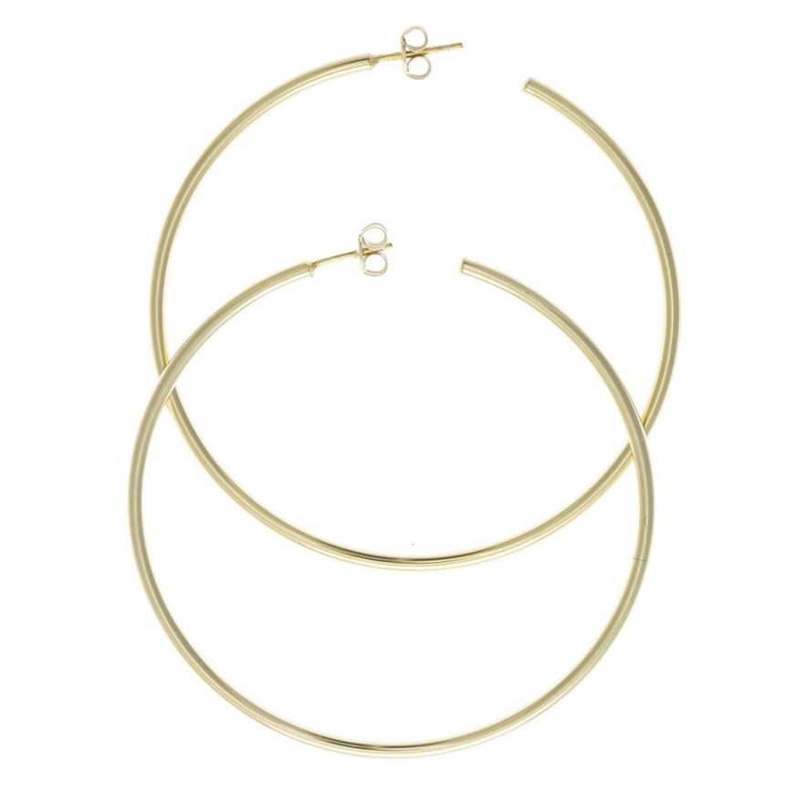 Picture of Pendientes aros dorados de 6cm x 2mm