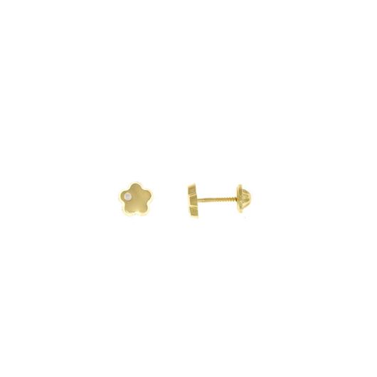 Picture of Pendientes de bebé nube con circonitas blancas