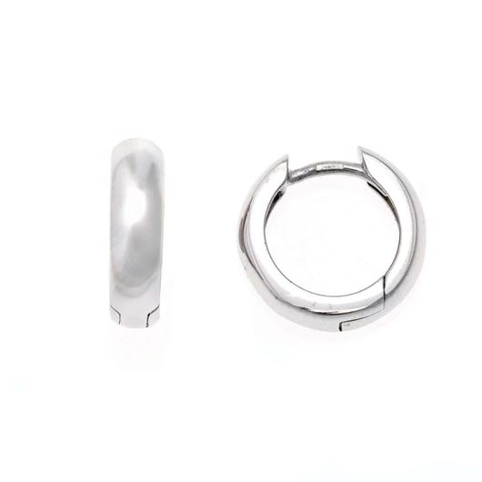 Foto de Pendientes aros de plata 11mm
