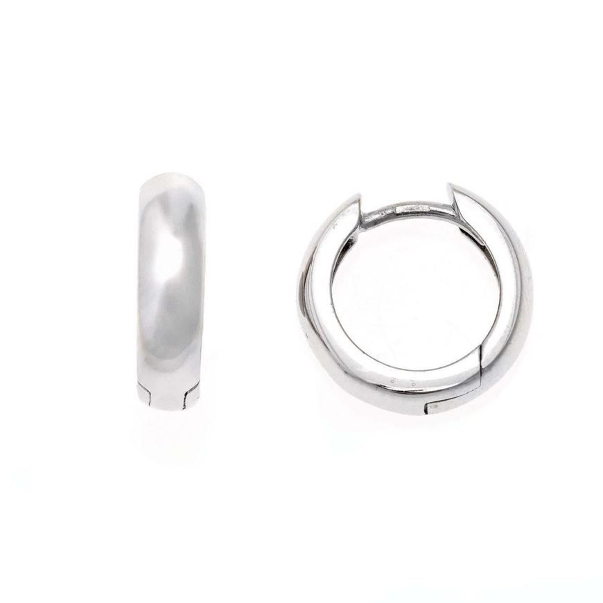 Foto de Pendientes aros de plata 11mm