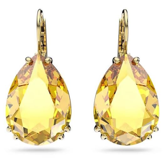 Foto de Pendientes Millenia color amarillo y baño tono oro
