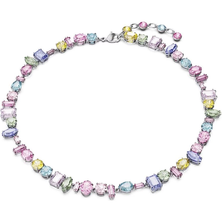 Picture of Gargantilla Gema multicolor con baño de rodio