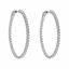 Picture of Pendientes aros de plata con circonitas blancas brillantes 30mm