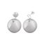 Picture of Pendientes de plata con circulos pulidos brillantes