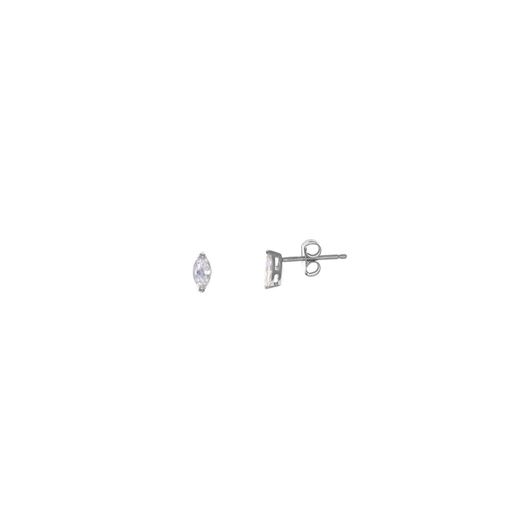 Picture of Pendientes puntos de luz de marquesitas de circonitas blancas