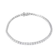 Picture of Pulsera riviere en plata con circonitas blancas