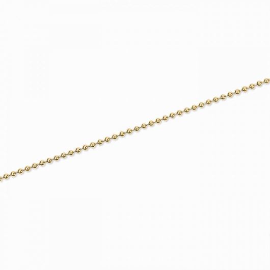 Picture of Cadena bolitas de oro amarillo 18kt, grosor 1mm