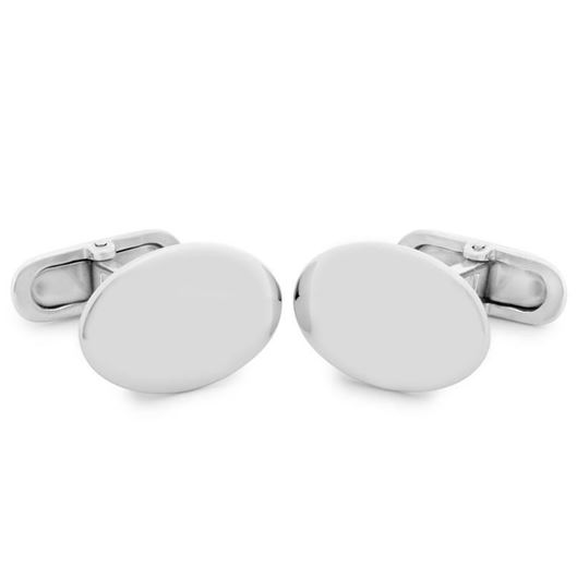Picture of Gemelos de plata ovalados para grabación