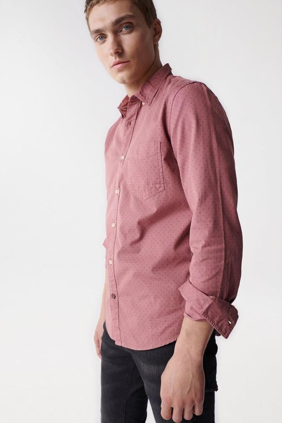 Picture of Camisa microprint rosa coral