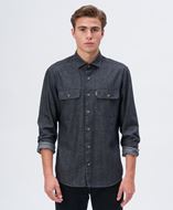 Foto de Sobrecamisa twill denim negro