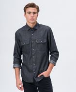 Foto de Sobrecamisa twill denim negro