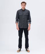 Foto de Sobrecamisa twill denim negro