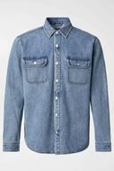 Foto de Sobrecamisa denim lavado regular fit