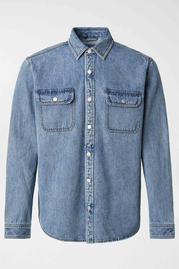 Foto de Sobrecamisa denim lavado regular fit