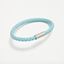 Picture of Pulsera Pertegaz cuero trenzado azul turquesa 