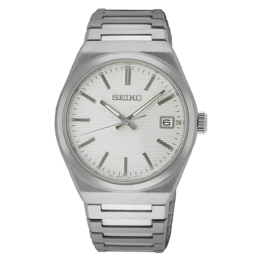 Foto de Reloj Neo Classic en acero y esfera blanca cristal zafiro