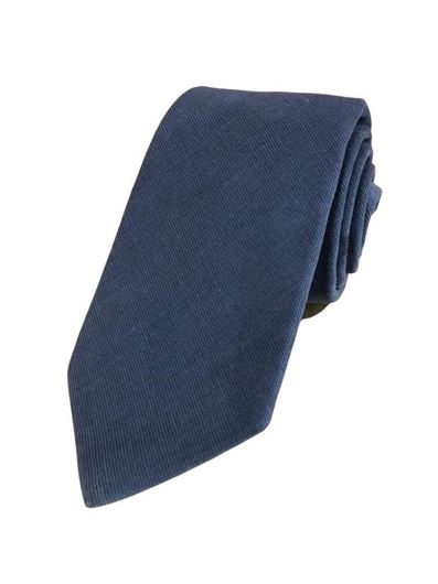 Foto de Corbata algodón jacquard azul