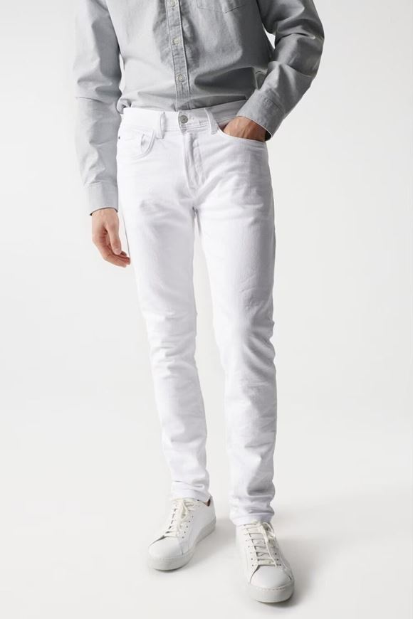Picture of Pantalón vaquero blanco slim fit