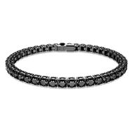 Picture of Pulsera Matrix color negro con baño de rutenio