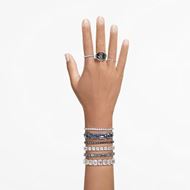 Picture of Pulsera Matrix color negro con baño de rutenio