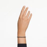 Picture of Pulsera Matrix color negro con baño de rutenio